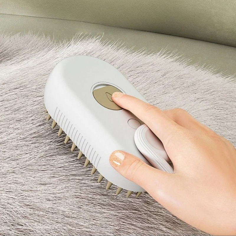 Escova Spray - Escova para Pelos de Pets 3 em 1