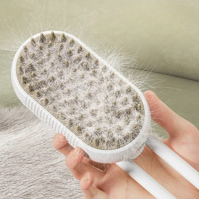 Escova Spray - Escova para Pelos de Pets 3 em 1