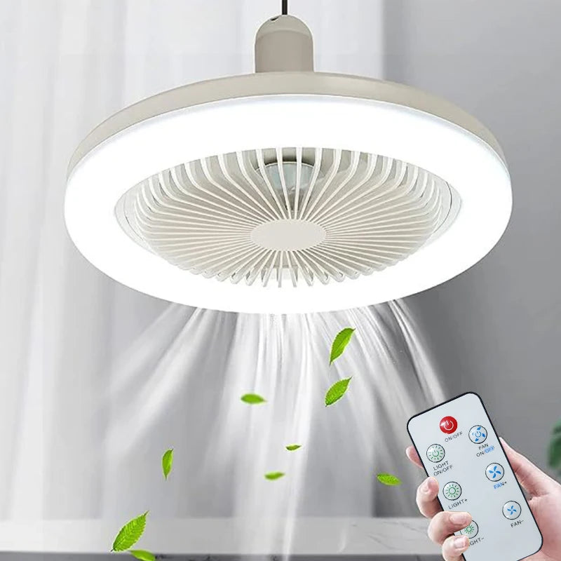 WindLamp - Lâmpada LED com Ventilador e Controle